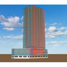 構造計算ソフト実例│CFT造 29階建て集合住宅