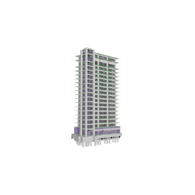構造計算ソフト実例│RC造 18階建てホテル