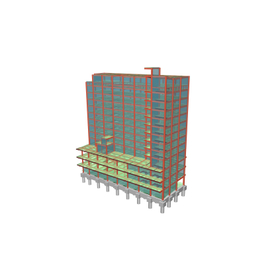 構造計算ソフト実例│S造 13階建て事務所・ホテル