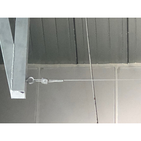 Messenger wire method: Overwhelming workability and easy construction management for safety.
