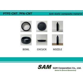 Electrostatic discharge prevention composite materials: PTFE-CNT, PFA-CNT related processed products.