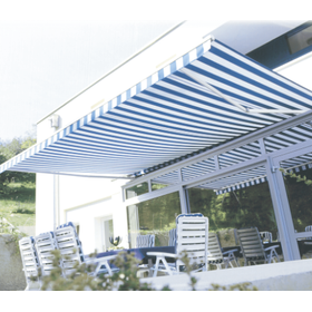 Stylishly enhance the exterior of your store! Functional shade "awning."