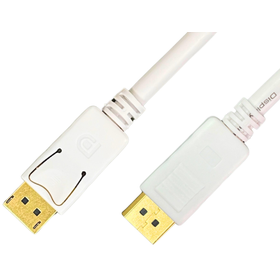 4K対応 DisplayPortケーブル Ver1.2 ホワイト