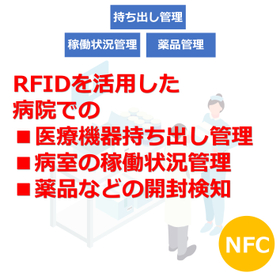 病室稼働状況管理・医療機器の持出管理・薬品開封検知