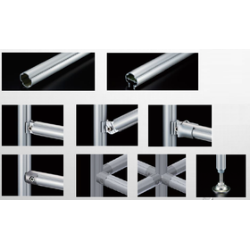 Aluminum pipe structural material "NABESEI PIPE SYSTEM"