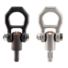 Improving work efficiency with the replacement of eye bolts! Screw thread clamp-type lifting pin.