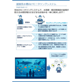 観賞魚水槽向けモニタリングシステム （水族館施設）