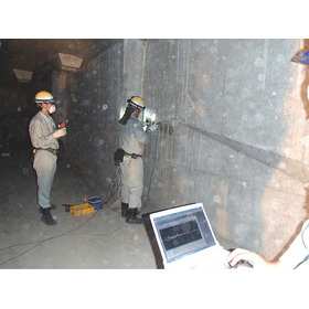 Existing PC bridge grout filling inspection system - Wideband ultrasonic method WUT