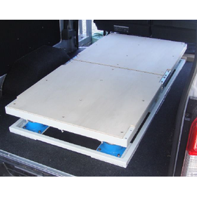 Vibration control during transportation "Vibration Isolation Pallet" *Case studies available