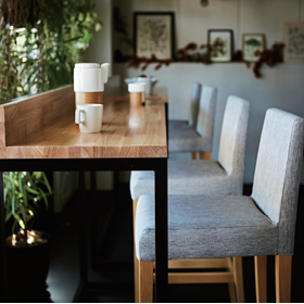 Design furniture for restaurants "QUON" *Coordination collection and price list available.