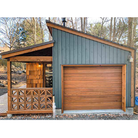 Utilizing solid cedar wood from Tokyo! Wooden fireproof equipment shutter.