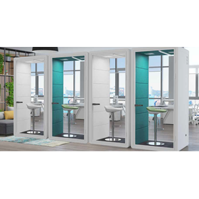 "Provides a focused environment" Booth I·SPACE that everyone can use comfortably.