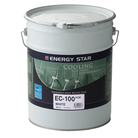 Water-based single-component roof heat-insulating waterproof topcoat material "EC-100PCM"