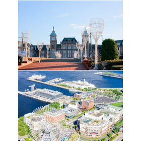 High-performance flooring paving examples: Outdoor facilities such as amusement parks
