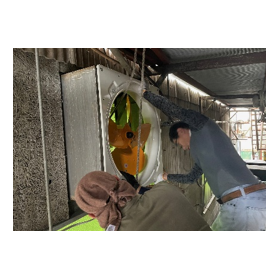 【Case Study of Replacement Work for Pressurized Ventilation Fans】Food Factory