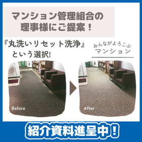 カーペットに「丸洗いリセット洗浄」という選択肢を！※資料進呈中