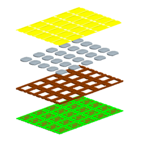 A collective manufacturing technology suitable for mass production of lightweight, compact, waterproof electronic components.
