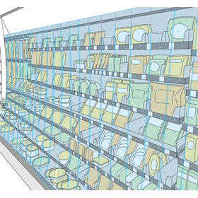 Perforated Transparent Soft PVC Film "Showcase Refrigeration Film"