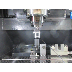 Check the processing status without removing the workpiece from the processing machine GOKO EV-6HD.