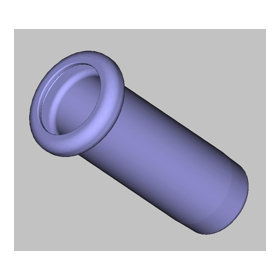 Examples of press/deep drawing processing of non-ferrous metals! Flanged rounded shape components.