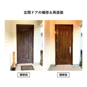 Repair and repainting of the entrance door - Reviving a valuable high-quality door.