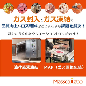 ガス封入とガス凍結で品質向上やロス軽減の課題を解決しませんか？