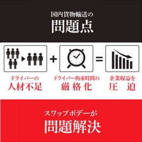 【時短・効率・雇用・多彩・節税・長寿】国内貨物輸送の問題点を解決