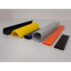 Thermoplastic elastomer shaped extruded products