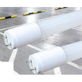 Parking lot and warehouse dedicated straight tube LED lighting 'Reach Parking'