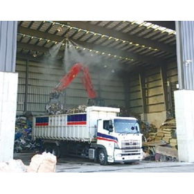 Dust prevention system: Solving issues in recycling facilities with special mist and foam application.