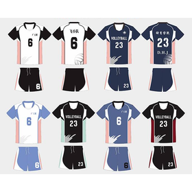 Sports Support T-Shirt Volleyball Uniform Training Wear