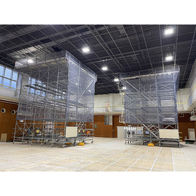 For seismic reinforcement work on ceilings! Rental of electric casters for mobile scaffolding *Available nationwide.