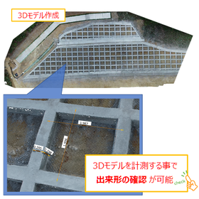 必見！【ドローン作業事例】法枠の出来形管理