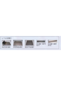 JSNDI specifications training equipment for UT Level 2 - various test pieces for angle beam testing and vertical testing.