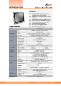 Fully waterproof and dustproof Intel 7th generation Core-i5 high-performance fanless 15-inch touchscreen PC 'WTP-9E66-15W' wide temperature version.
