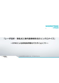 SYNCの製品資料「レーザ回折・散乱式と動的画像解析式のシンクロナイズ」