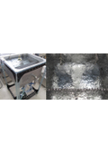 Surface residual stress relaxation and uniformity treatment technology utilizing megahertz ultrasonic oscillation control technology.