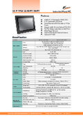 High-performance fanless touch panel PC 'WLP-7F20-22' with a 21.5-inch Full HD LCD and 7th generation Core i5 CPU.