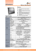 完全防水・防塵対応のIntel第12世代Core-i5版で丸洗い可能なファンレス19型タッチパネルPC『WTP-9H66-19』