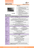 Medical antibacterial aluminum casing 21.5-inch - 12th generation fanless touch panel PC with built-in power supply 'WMP-22T-PIS'
