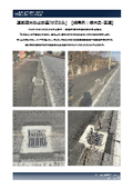 【採用例：栃木県-1・国道】道路冠水防止鉄蓋『がぶのみ』