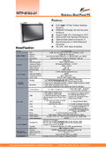IP66 completely waterproof and dustproof Intel 12th generation Core i5 fanless 24-inch touch panel PC 'WTP-9H66-24'