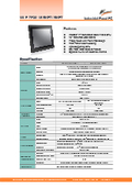 High-performance fanless touch panel PC 'WLP-7F20-15' equipped with a 15-inch 7th generation Core i5-7200U 2.5GHz CPU.