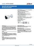 低照度環境＆PoE給電対応ネットワークカメラ DAHUA DH-IPC-HFW2230S-S-S2(バレット型) 製品カタログ