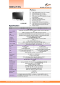 Medical Antibacterial Aluminum Enclosure 24-inch - 12th Generation Fanless Touch Panel PC with Built-in Power Supply 'WMP-24T-PIS'