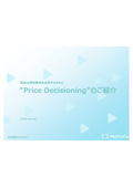 Pricing support solution "Price Decisioning"