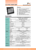 High-performance fanless touch panel PC 'WLP-7F20-16' equipped with a 16-inch wide Intel 7th generation Core i5 CPU.