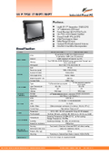 High-performance fanless touch panel PC 'WLP-7F20-17' equipped with a 17-inch 7th generation Core i5-7200U 2.5GHz CPU.