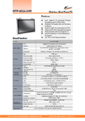 Fully waterproof and dustproof Intel 7th generation Core i5 high-performance fanless 24-inch touch panel PC 'WTP-9E66-24W' wide temperature version.