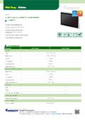 21.5"全面防水（IP65）拡張温度対応 フラットタイプ液晶ディスプレイ KINGDY IM215PW03/04 製品カタログ
